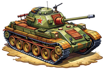 tank running in an explosion