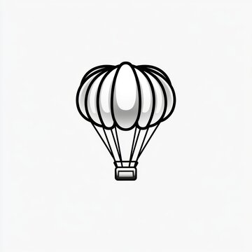 recommend clip art: Simple line art illustration of a parachute.