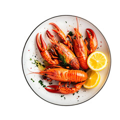 cooked shrimp on a plate