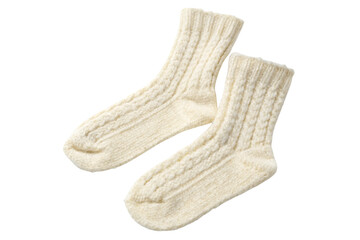 Fluffy wool socks with ribbed texture, providing ultimate warmth and coziness