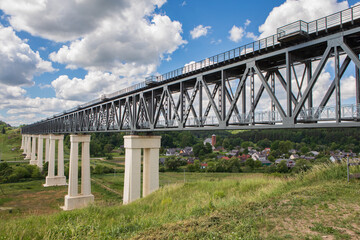 Fototapeta premium Lyduvenai Railway Bridge in Lithuania