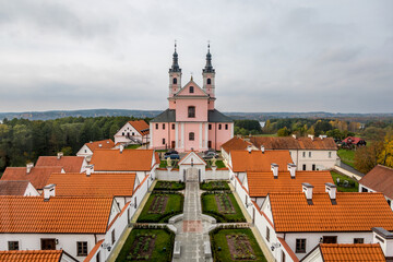 Obraz premium Church of the Immaculate Conception and Baroque monastery in Wigry, Poland