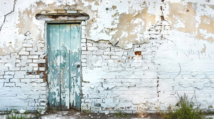 old white brick wall background