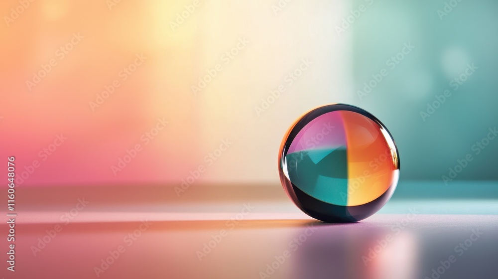 Poster vibrant bubbles floating in a colorful space abstract art digital creation artistic environment clos