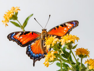 a butterfly on a flower