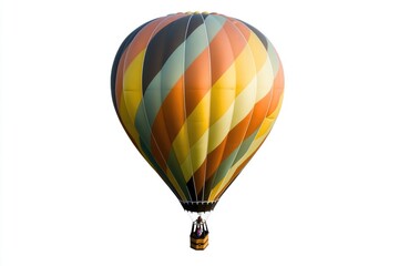 Obraz premium Colorful hot air balloon soaring in the sky, providing a unique perspective