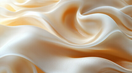 Fototapeta premium Soft Flowing Ivory Silk Fabric for Luxury and Elegant Design Themes