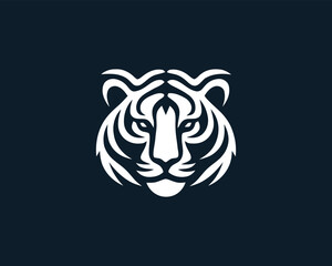 Tiger logo design vector template.