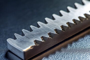 close up of saw blade