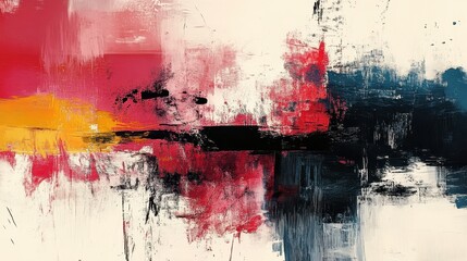 Vibrant abstract artwork showcasing bold colors and emotional expressions in modern art