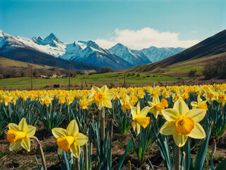 Fototapeta premium a field of yellow das