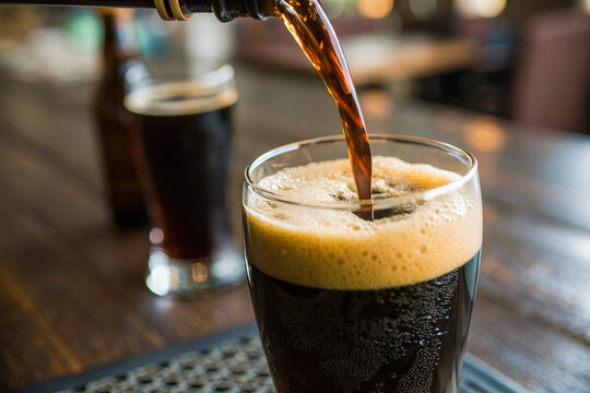 a person pouring a drink into a glass