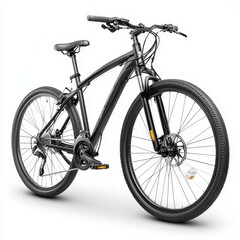 Fototapeta premium Bicycle Isolated on White Background: Transportation, Outdoor Recreation, Eco-Friendly Travel, Minimalist Design