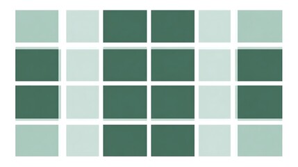 Abstract Green and Gray Square Color Palette Grid