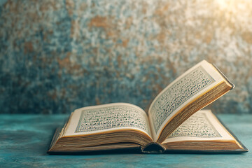 Obraz premium Open Quran, A Symbol of Faith and Knowledge