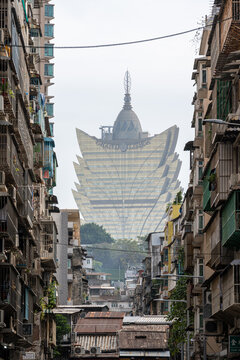 Alleyway View of Grand Lisboa Hotel
