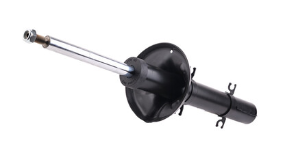 Car shock absorber isolated on white background.