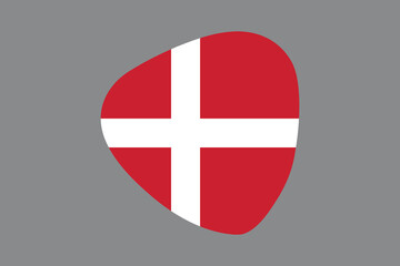 Obraz premium Denmark flag sign, Denmark flag vector graphic, Denmark country flag is a symbol of freedom, National Denmark flag, vector illustration 