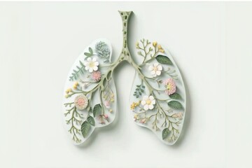 Easter-Inspired Lung Design Highlighting Health Concepts