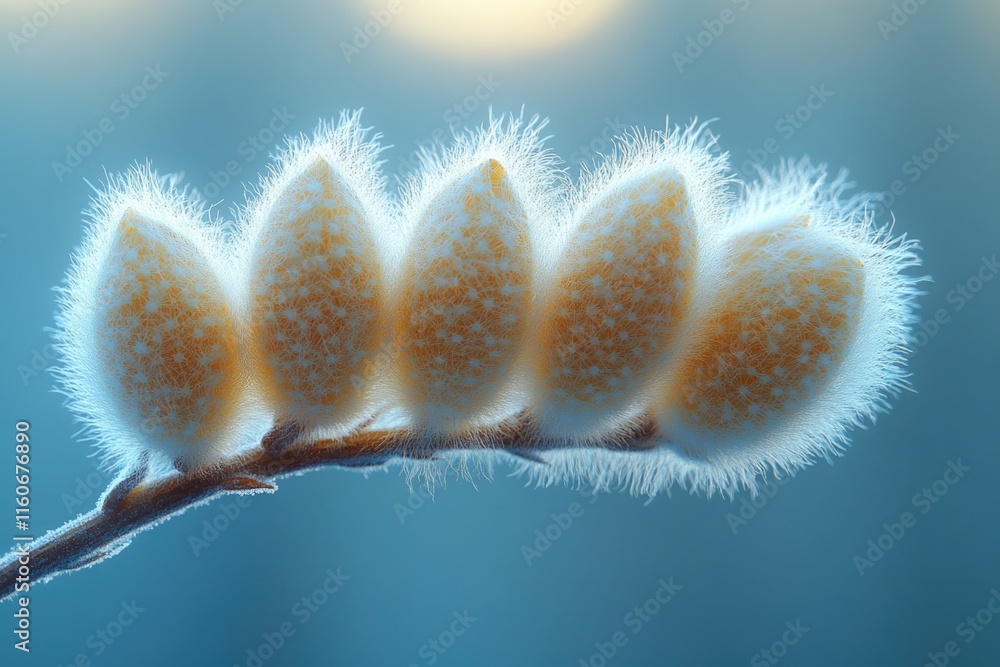 Poster a close-up shot of a plant with blurred background, ideal for showcasing details or adding context t