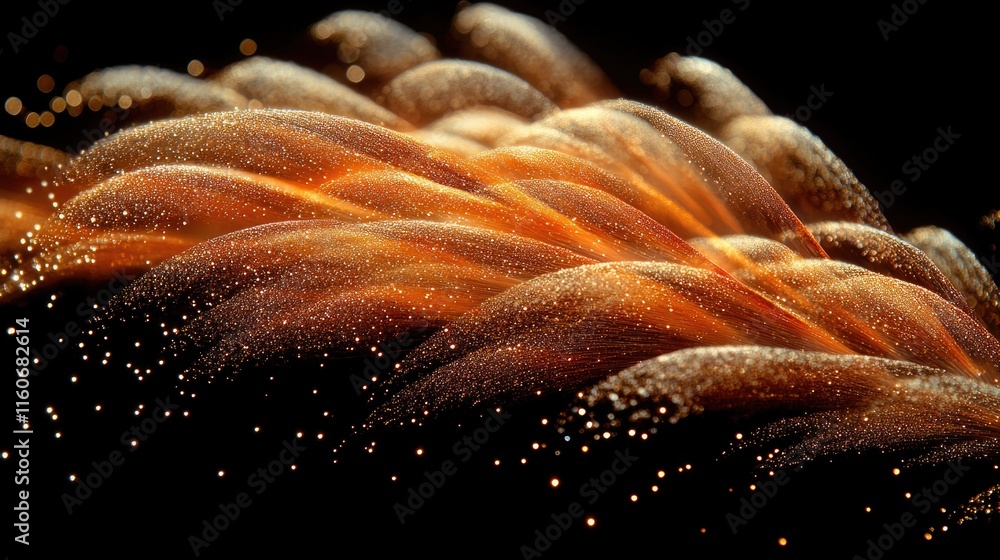 Poster close-up shot of a firework exploding on a dark background