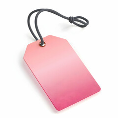 Gradient Pink Color Tag with String for Branding or Pricing Use