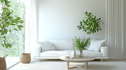 Modern living room with contemporary furniture and cozy ambiance
