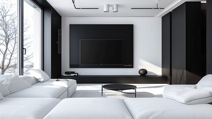 interior of a luxury tv lounge 