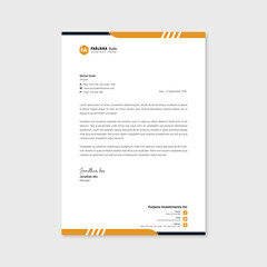 Creative modern Letterhead design template