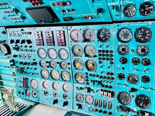 Fototapeta premium cockpit of an airplane