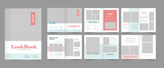Lookbook Design, Fashion Look book Layout, Portfolio, Wedding Album