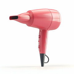 Fototapeta premium Modern Red Hair Dryer with Ergonomic Design and Multiple Settings