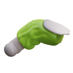 3d illustration Zombie finger