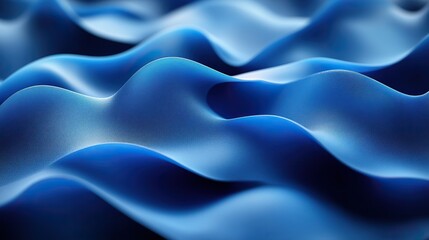 Obraz premium 3D waves create an abstract blue background with texture, suitable for art, wallpaper, and creative design