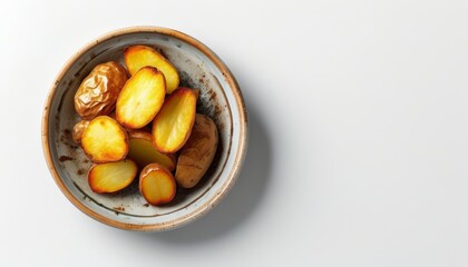 Creamy Potato Gratin with Golden Crisp on Top Served in Rustic Bowl