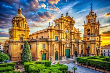 Fototapeta premium Guadix Cathedral Granada Spain Architectural Masterpiece
