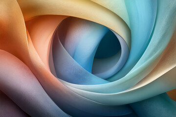 Fototapeta premium Abstract Pastel Swirls, A Serene Tapestry of Color and Texture. Evokes calm and beauty.