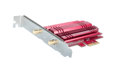 Computer card to enable communication to the router