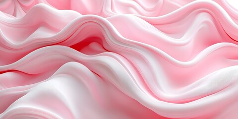 Fototapeta premium Abstract pink fabric waves, soft, flowing, elegant texture.