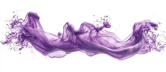 Abstract Purple Liquid Swirl: A Dynamic Splash of Color