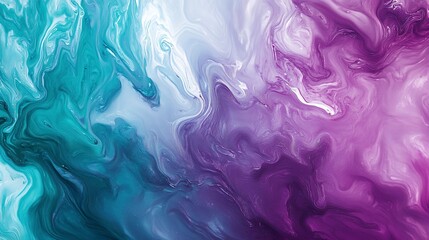 Bright abstract gradient with purple and teal hues, softly glowing and blending, creating a vibrant and dynamic atmosphere