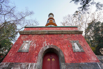 Tibetan architecture in the Four Great Regions of Summer Palace in Beijing.