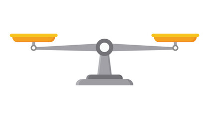 Scale flat vector design isolated on a white background