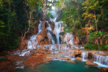 Kuang Si Waterfall near Luang Prabang, Laos