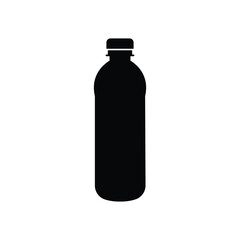 Water bottle black and white icon and symbol design