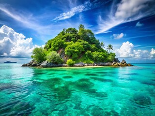 Tropical Island Paradise Seascape