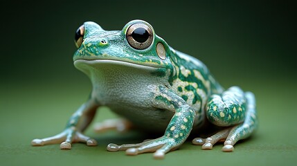 Obraz premium A frog illustration isolated on a background, perfect for posters, postcards, or printing