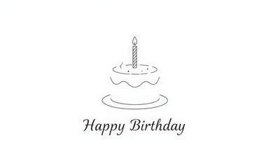 Fototapeta premium Happy birthday party balloons hat with candle cake gift with celebration happy birthday wish