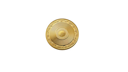A single golden ingot symbolizing wealth and prosperity