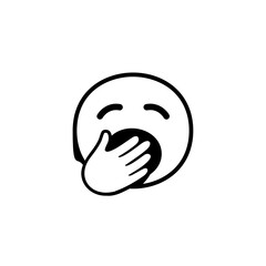 Yawning Smiley Face